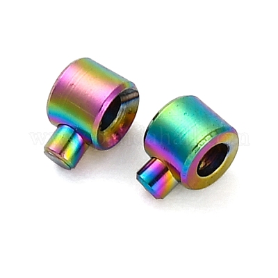 Ионное покрытие (ip) 304 нержавеющая сталь обжимные бусины&nbsp;STAS-P373-03MC-1