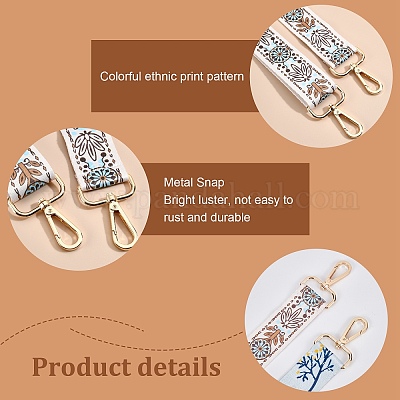 2 шт. 2-цветный полиэстеровый регулируемый ремень для сумки в стиле фолк&nbsp;FIND-PH0001-54-1