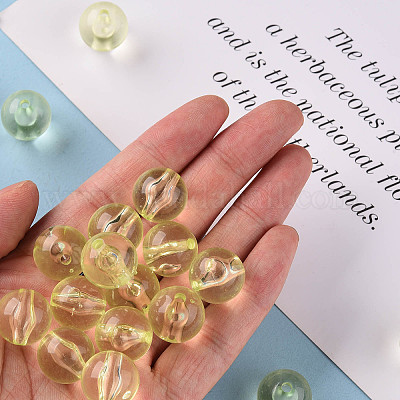 Прозрачные акриловые бусины&nbsp;MACR-S370-A16mm-728-1