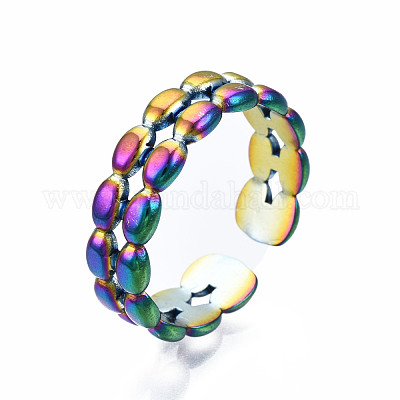 Полые манжеты кольца&nbsp;RJEW-N038-031-1