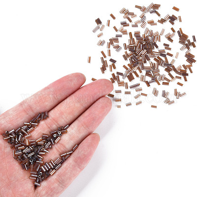 Прозрачные цвета блестящие стеклянные бусины из стекляруса SEED-N005-001-A09-1