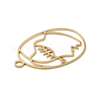 Латунные подвески&nbsp;KK-G423-16G-1