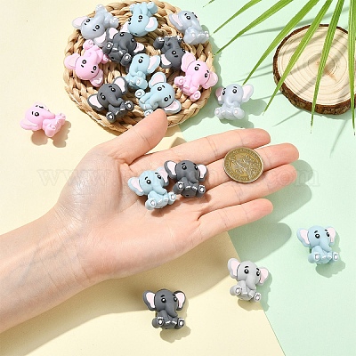 6 шт. Силиконовые бусины&nbsp;SIL-YW0002-10A-1