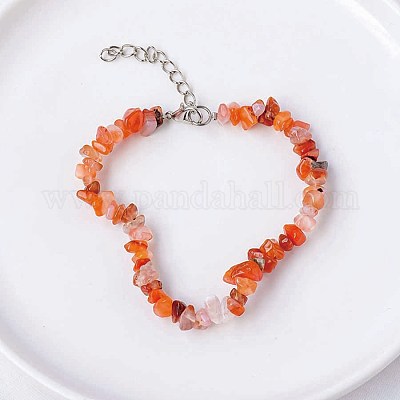 Браслет из натуральной красной яшмы с бисером&nbsp;TJ9442-3-1