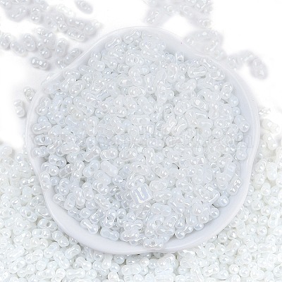 Непрозрачные цвета блестящие стеклянные бусины&nbsp;X1-SEED-K010-04D-1