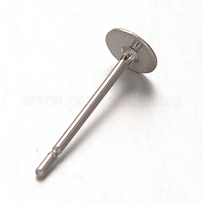 Фурнитура для сережек-гвоздиков из нержавеющей стали 304 STAS-F075-39C-1
