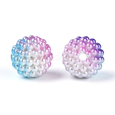 Имитация жемчуга акриловые&nbsp;OACR-T004-15mm-08-1