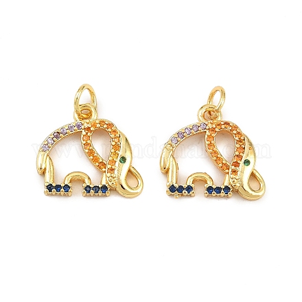 Латунные микро проложить кубического циркония подвески KK-H093-16B-G-1