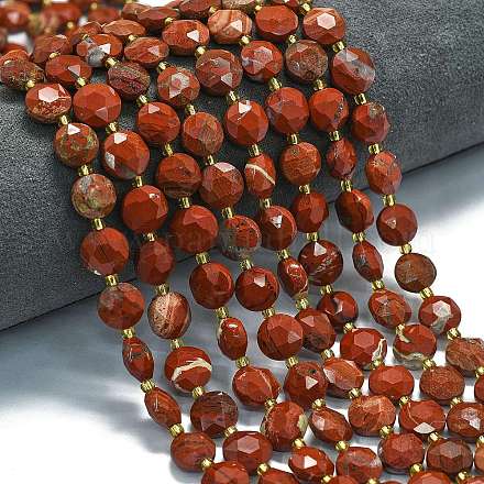 Натуральные красные яшмы бусы пряди G-C116-A97-01-1