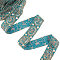 Ethnic Style Polyester Ribbon for Sewing Decoration, Turquoise, 1-7/8 inch(48mm)