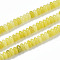 Natural Lemon Jade Beads Strands, Rondelle, 4~5x2mm, Hole: 0.8mm, about 170~175pcs/strand, 14.96~15.35 inch(38~39cm)