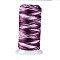 Segment Dyed Round Polyester Sewing Thread, for Hand & Machine Sewing, Tassel Embroidery, Purple, 12-Ply, 0.8mm, about 300m/roll