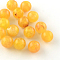 Round Imitation Gemstone Acrylic Beads, Gold, 12mm, Hole: 2mm, about 520pcs/500g