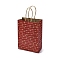 Valentine's Day Paper Bags, with Handles, for Gift Bags and Shopping Bags, Red, Heart, Bag: 8x15x21cm, Fold: 210x150x2mm