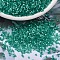 MIYUKI Delica Beads, Cylinder, Japanese Seed Beads, 11/0, (DB1813) Dyed Aqua Green Silk Satin, 1.3x1.6mm, Hole: 0.8mm, about 10000pcs/bag, 50g/bag