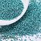MIYUKI Delica Beads, Cylinder, Japanese Seed Beads, 11/0, (DB0427) Galvanized Dark Aqua, 1.3x1.6mm, Hole: 0.8mm, about 10000pcs/bag, 50g/bag