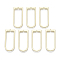 Alloy Pendants, Arch Shape, Light Gold, 30x12.5x1mm, Hole: 1mm