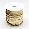 Plastic Paillette Beads, Sequins Beads, Ornament Accessories, Flat Round, Pale Goldenrod, 6mm, about 100yards/roll