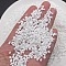 Plastic Beads, Tube, White, 3x2mm, about 20g/set