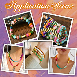 2 нити бусин из натурального белого нефрита&nbsp;G-PA0001-87