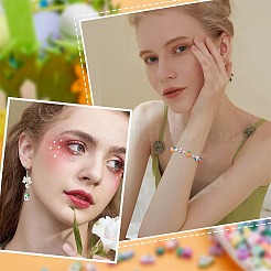 240 шт. 8 мультяшных бусины из полимерной глины ручной работы&nbsp;CLAY-SC0001-66