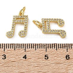 Латунные микропаве прозрачные подвески с фианитом&nbsp;KK-D221-16G