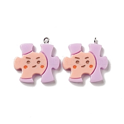 Подвески из непрозрачной смолы&nbsp;RESI-E024-04P-03