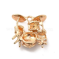 Подвески из сплава со стразами&nbsp;ALRI-M006-10G