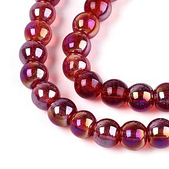 Гальванизируйте прозрачное стекло бисер нитей&nbsp;GLAA-T032-T6mm-AB20