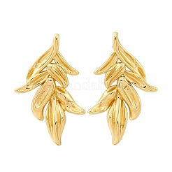 Серьги-гвоздики из листовой латуни&nbsp;EJEW-R025-20G