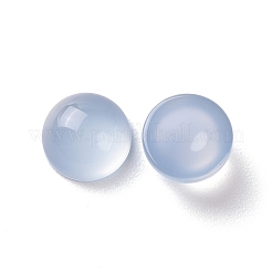 Половина раунд / купол окрашенные естественный агат кабошоны&nbsp;G-J300-30-8mm