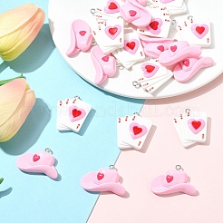 10 шт. подвески из смолы ко Дню святого Валентина&nbsp;FIND-YW0007-92A