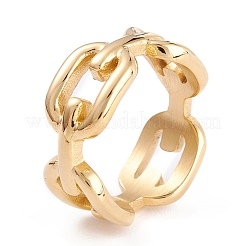 Кольца для пальцев из нержавеющей стали 304 с ионным покрытием (IP) унисекс&nbsp;RJEW-K233-08B-G