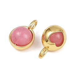 Подвески в форме сердца из натурального окрашенного агата&nbsp;KK-A257-20G-02