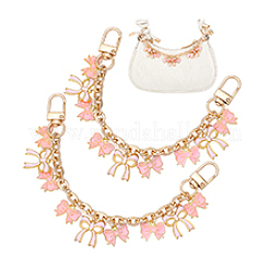 2 шт. цепочки-удлинители для сумок из сплава с бантом&nbsp;HJEW-PH02294