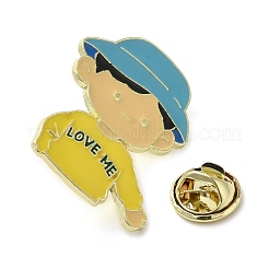 Брошь-булавка с эмалью из цинкового сплава для мальчика&nbsp;LS-JEWB-R022-01B