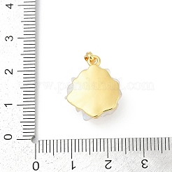 Подвески из латуни с уф-покрытием&nbsp;KK-R213-15G-01