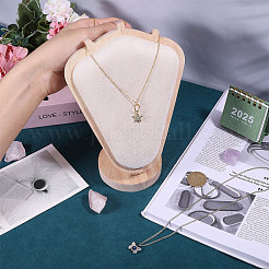 Деревянные подставки для ожерелий в форме бюста&nbsp;NDIS-WH0003-018A