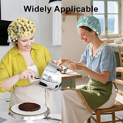 2 шт. 2 стиля хлопковые регулируемые набивные шапки с принтом рабочие кепки для женщин и мужчин&nbsp;AJEW-DR0002-22A