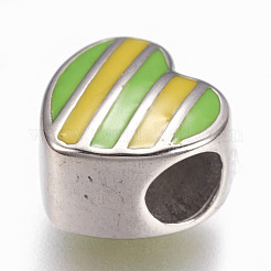 Европейские бусины из нержавеющей стали 304&nbsp;STAS-F195-109A