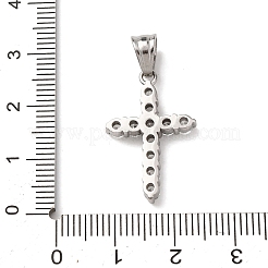 Подвески из нержавеющей стали 304 с кубическим цирконием&nbsp;STAS-C102-01C-P