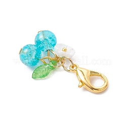 10 шт. стеклянная подвеска в виде вишни&nbsp;HJEW-MZ00332