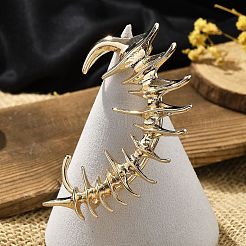 Сплав манжеты серьги&nbsp;LS-EJEW-K297-01KCG