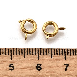 Экологически чистые латунные пружинные кольцевые застежки&nbsp;KK-D082-01F-G