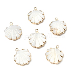 10 шт. подвески из натуральных пресноводных ракушек с гальваническим покрытием&nbsp;SHEL-CJ0001-39