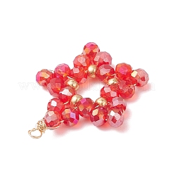 Цвет AB покрытием стеклянные подвески&nbsp;PALLOY-MZ01076