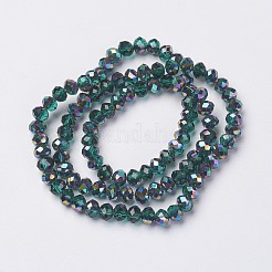 Гальванизируйте прозрачное стекло бисер нитей&nbsp;LS-EGLA-A034-T8mm-Q15