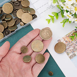 50 шт. 5 стильных пуговицы из сплава с тремя отверстиями на ножке&nbsp;BUTT-WR0001-10C