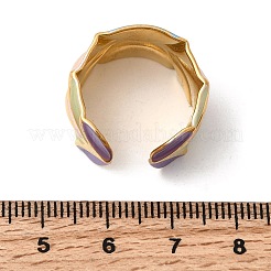 Кольца-манжеты из нержавеющей стали 304 с эмалью&nbsp;RJEW-L335-02D-G