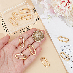 10 шт. латунные пружинные кольца-затворы&nbsp;KK-BBC0015-57G-03